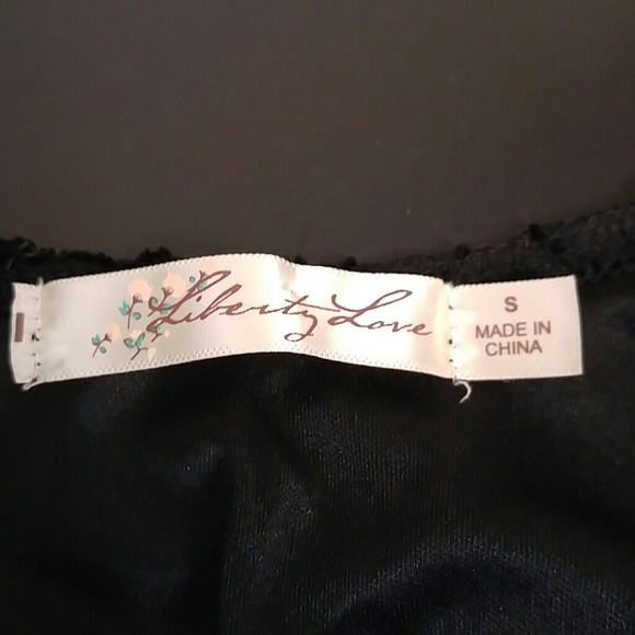 Liberty Love little black bell sleeve sparkle lace dress size small - Picture 7 of 8